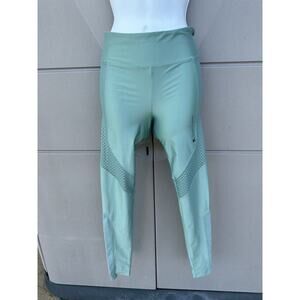 KORAL Emblem Lustrous High Rise Perforated w/ mesh Inserts Leggings Sage Green S